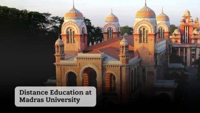 madras university distance education courses list