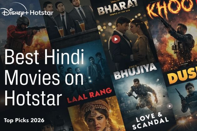 Thumbnail showing top Hindi movies available on Hotstar in 2026